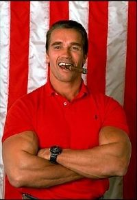 Schwarzenegger smoking