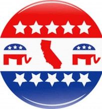 California Republican Party button