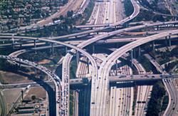 Los Angeles freeway, wikimedia