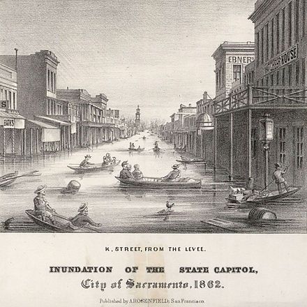 Sacramento flood 1862
