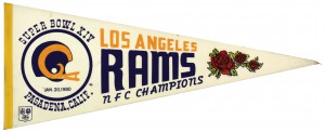 Los Angeles Rams pennant - long