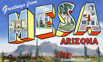 Mesa, arizona postcard