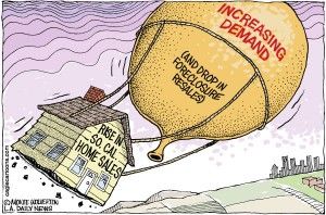 Foreclosures dropping, home sales, Monte Wolverton, cagle, Aug. 16, 2013