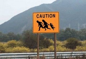 Illegal immigrant sign