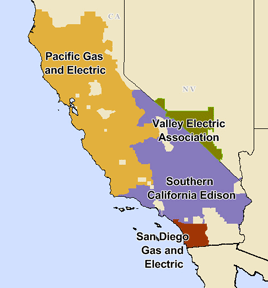 Ferc calif electricity map