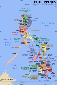 Philippines map, wikimedia