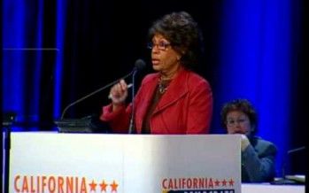 Assemblyman Defends Maxine Waters