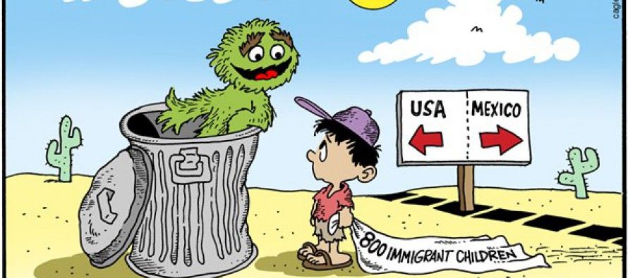 Cartoon: Immigration children