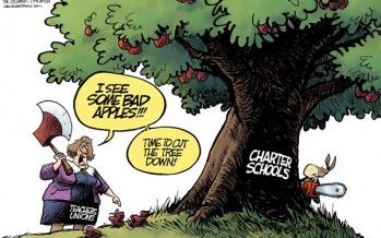 Cartoon: Unions vs. charter schools