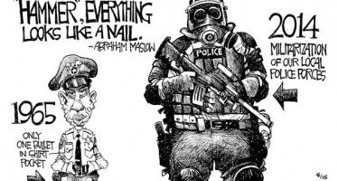 Cartoon: Militarization of police