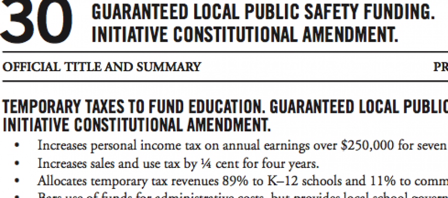 Want to extend Prop. 30 tax increases?