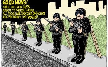 Cartoon: LAPD records