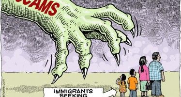 Cartoon: Immigration scams