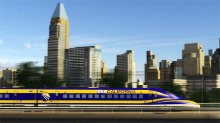 high-speed rail in city