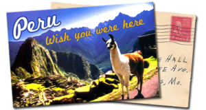 peru postcard