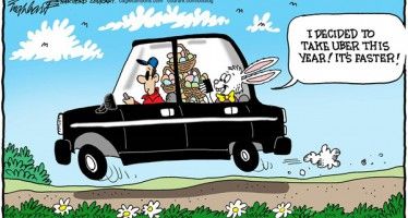 CARTOON: Easter Bunny Discovers Uber